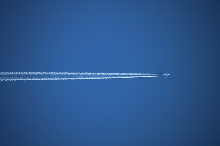 737, самолет, пътнически самолет, небе, HD тапет