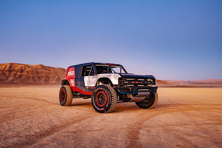 Ford, na pustyni, 2019, Bronco R Race Prototype, Tapety HD