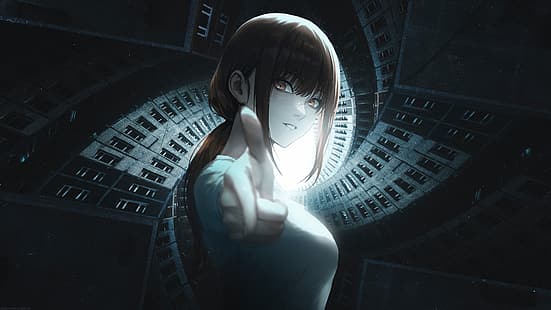 Makima (Kettensägenmann), Collage, Anime, 2D, HD-Hintergrundbild HD wallpaper