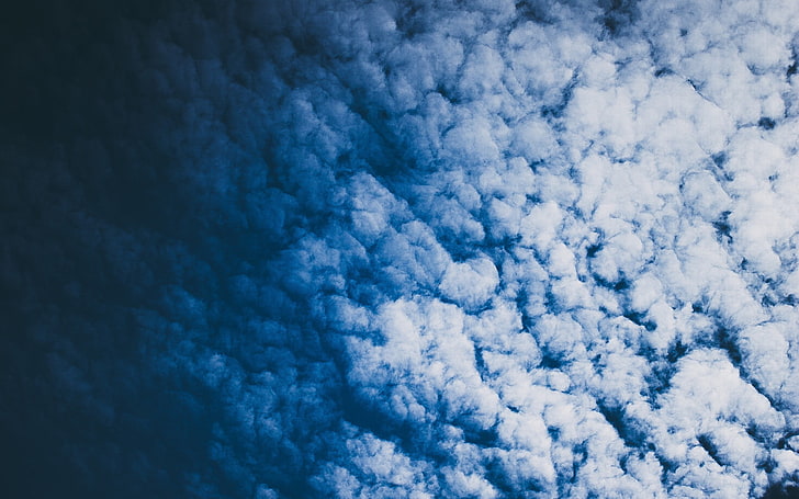 awan putih, awan, langit, Wallpaper HD