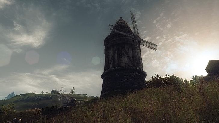 검은 색과 갈색 나무 테이블, 비디오 게임, The Elder Scrolls V : Skyrim, HD 배경 화면