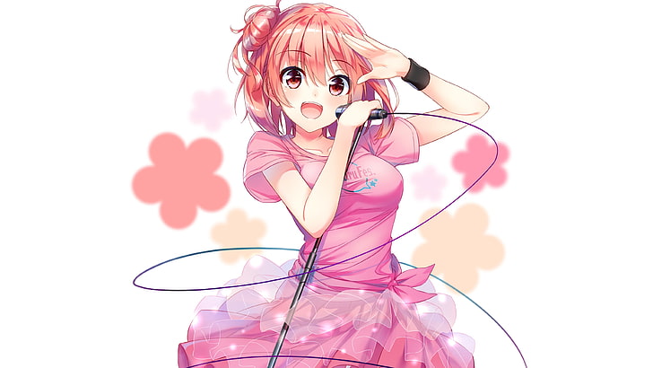 Oregairu, yui yuigahama, cantando, sonriendo, cabello rosado, Anime, Fondo  de pantalla HD | Wallpaperbetter
