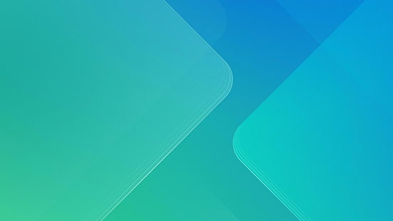파랑, 시원한, 녹색, 삼각형, 빛, HD 배경 화면 HD wallpaper