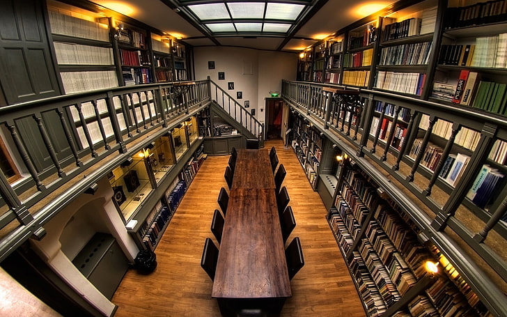 GoPro, indoors, library, HD wallpaper
