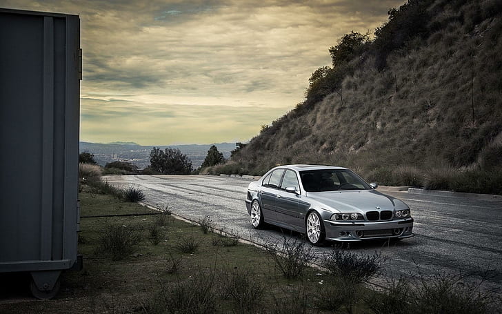 BMW M5 E39ロードカー、ロード、 HDデスクトップの壁紙