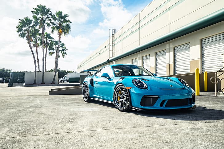 Porsche, Blue, 991, VAG, GT2RS, HD wallpaper