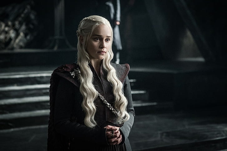 Game of Thrones, Emilia Clarke, Daenerys Targaryen, tv-serie, TV, kvinnor, HD tapet