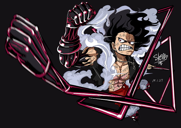 One Piece, Gear Fourth, Monkey D. Ruffy, HD-Hintergrundbild