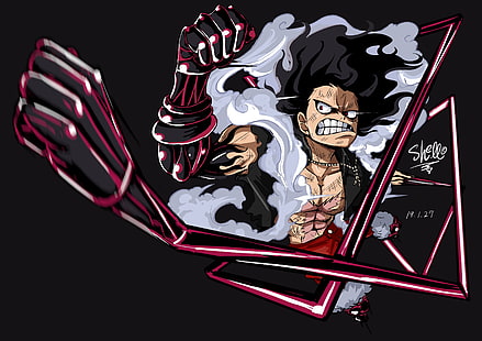 One Piece, Gear Fourth, Monkey D. Ruffy, HD-Hintergrundbild HD wallpaper