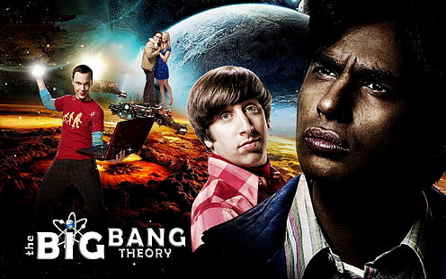Fondo de pantalla de The Big Bang Theory, teoría del big bang, actores, sheldon, leonard, howard, penny, raj, series, teoría del big bang, Fondo de pantalla HD HD wallpaper
