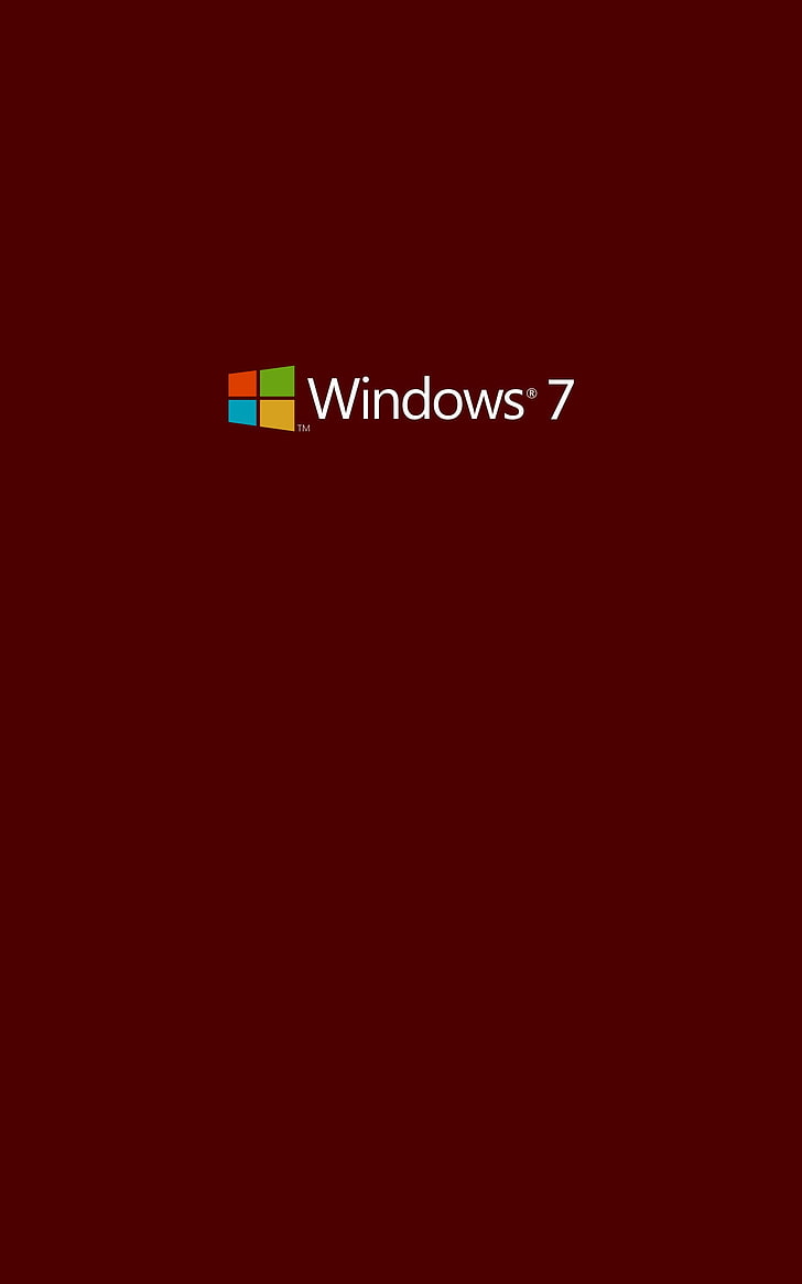 Windows 7 ، Microsoft Windows ، نظام التشغيل ، بساطتها ، خلفية بسيطة ، شعار ، عرض عمودي، خلفية HD، خلفية الهاتف