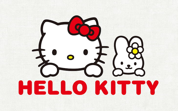 imut, hello kitty, kitten, pink, Wallpaper HD