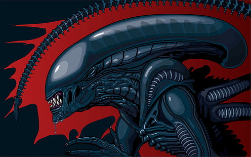Плакат за извънземни, научна фантастика, Xenomorph, извънземни, Alien (филм), филми, произведения на изкуството, концептуално изкуство, фентъзи изкуство, HD тапет HD wallpaper