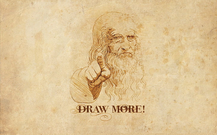 humor, Leonardo da Vinci, Fondo de pantalla HD