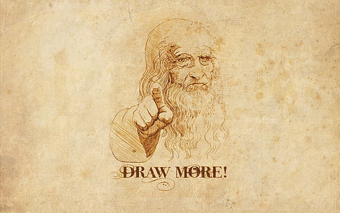 humour, Leonardo da Vinci, Fond d'écran HD HD wallpaper