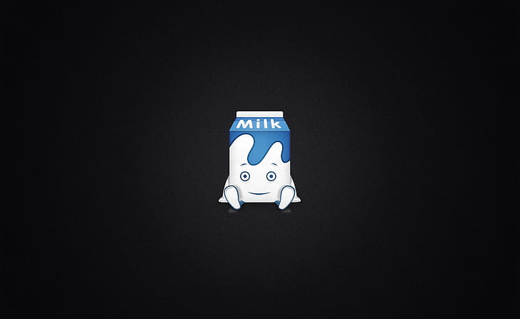 Lustiger Milchkarton, lustig, Milch, Karton, HD-Hintergrundbild