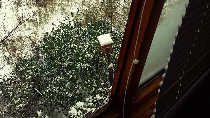 Russland, Nester, Schnee, Balkon, HD-Hintergrundbild