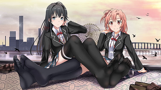 Anime, My Teen Romantische Komödie SNAFU, Yui Yuigahama, Yukino Yukinoshita, HD-Hintergrundbild HD wallpaper