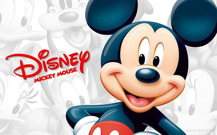 Mickey Mouse, mickey mouse, disney, karakter kartun, animasi, Wallpaper HD