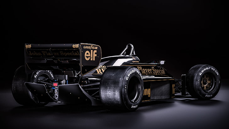 Lotus 98t, Formel 1, Rückansicht, Rennsport, Autos, Fahrzeug, HD-Hintergrundbild