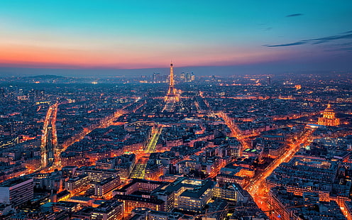 Lugares Mais Bonitos Paris, Torre Eiffel, Paris, Paisagens Urbanas, Paris, paisagem urbana, cidade, luzes, HD papel de parede HD wallpaper