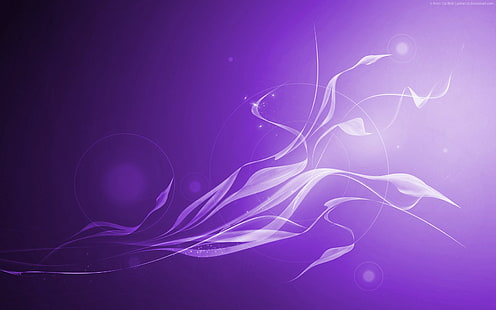 abstrait, fond violet, formes, art numérique, Fond d'écran HD HD wallpaper
