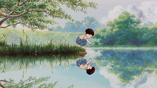 Hotaru no Naka, Studio Ghibli, Wallpaper HD HD wallpaper