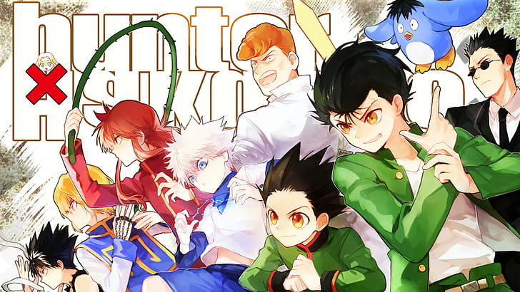 Anime, Crossover, Hunter x Hunter, Yu Yu Hakusho, Wallpaper HD