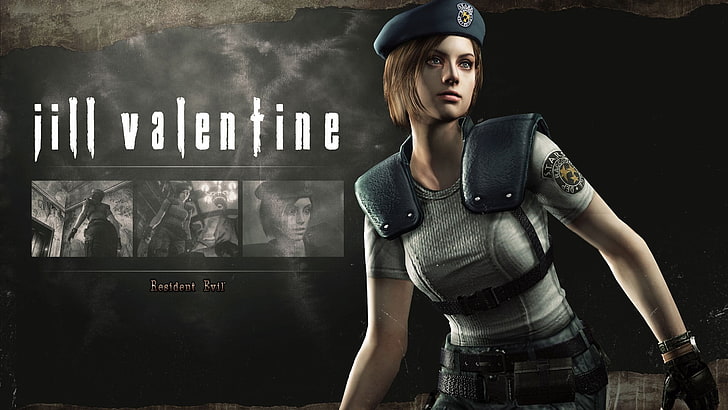 Jill Valentine from Resident Evil illustration, Jill Valentine, Resident Evil HD Remaster, Resident Evil, HD wallpaper