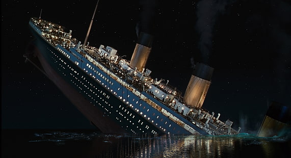 båt, katastrof, drama, romantik, fartyg, sjunker, titanic, HD tapet HD wallpaper