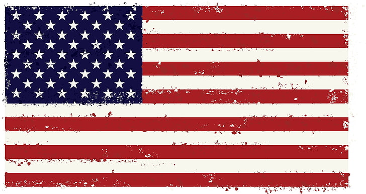 drapeau des États-Unis d'Amérique, drapeau, États-Unis, États-Unis d'Amérique, rayures, rouge, blanc, Fond d'écran HD