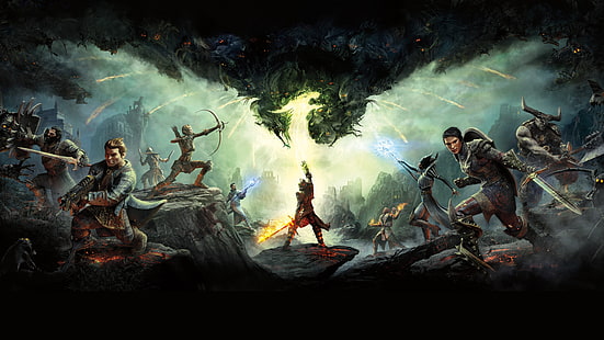 4K, อาร์ตเวิร์ค, 8K, Dragon Age: Inquisition, วอลล์เปเปอร์ HD HD wallpaper