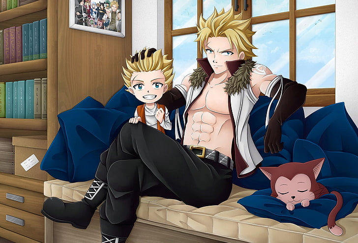 Anime, Fairy Tail, Lector (Fairy Tail), Sting Eucliffe, HD tapet