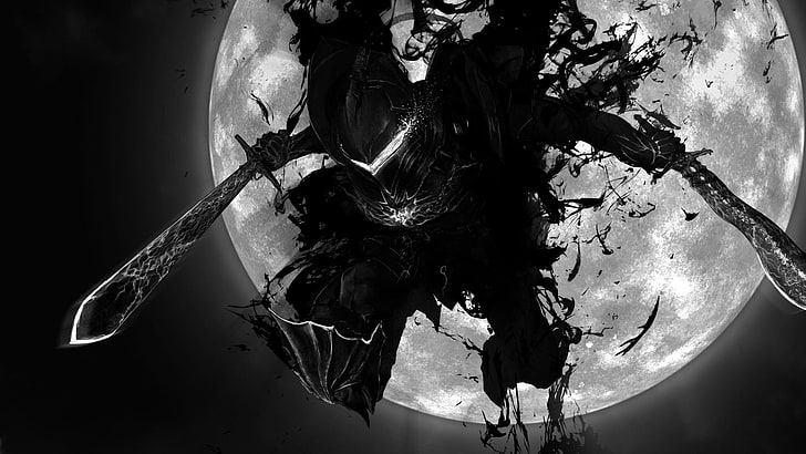 czarno-szara cyfrowa tapeta z postaciami z gry, miecz, Fate / Zero, Berserker (Fate / Zero), Fate Series, Tapety HD