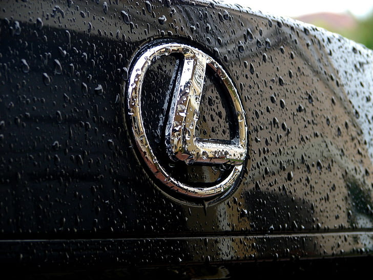 Lexus Water Drops HD, mobil, air, tetes, lexus, Wallpaper HD