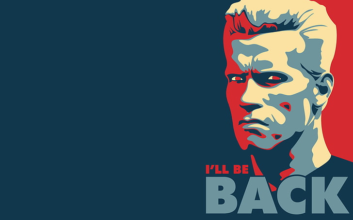 I'll Be Back wallpaper digital, prasasti, frasa, Gubernur, Arnold Schwarzenegger, saya akan_be_back, Wallpaper HD