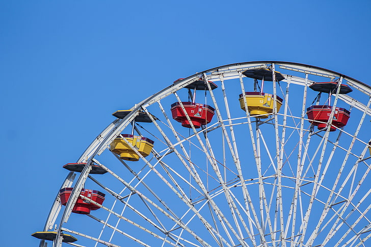 Ferris wheel, ferris wheel, amusement, entertainment, HD wallpaper