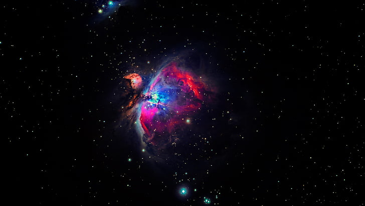 nebula, galaxy, universe, space, astronomy, m42, orion nebula, messier 42, HD wallpaper