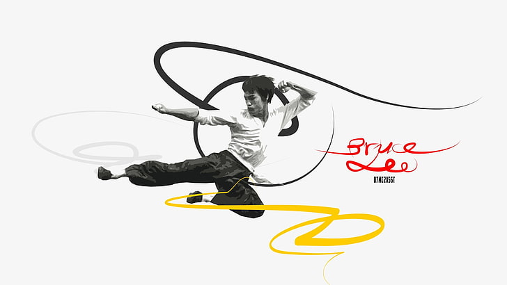 Aktor, Bruce Lee, Artistik, Kung Fu, Wallpaper HD