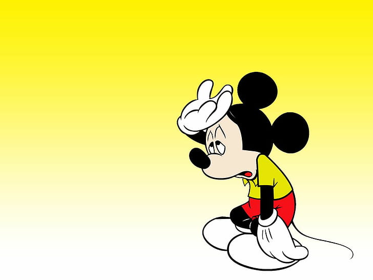 Mickey Mouse, schöne Karikatur, Klassiker, verärgert, Mickey Mouse, schöne Karikatur, Klassiker, verärgert, HD-Hintergrundbild