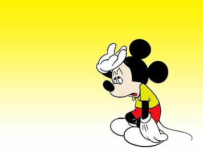 Mickey Mouse, Lovely Cartoon, Classic, Upset, mickey mouse, lovely cartoon, classic, upprörd, HD tapet HD wallpaper