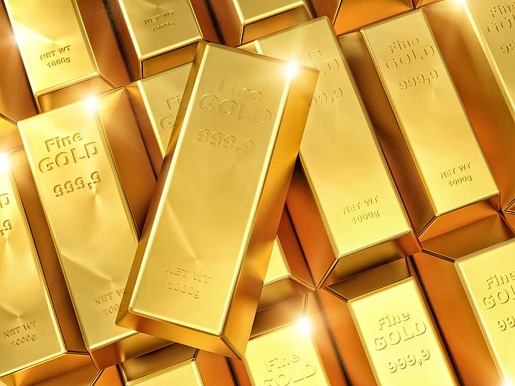 Gold, Barren, Finanzen, HD-Hintergrundbild