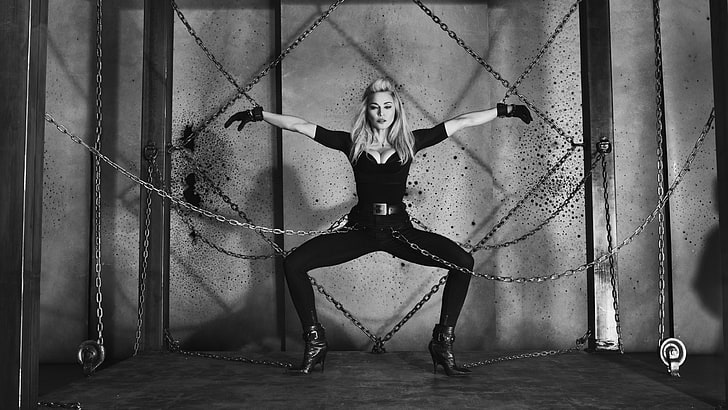 kvinnors svarta skinny jeans, Madonna, mest populära kändisar, sångare, skådespelerska, HD tapet