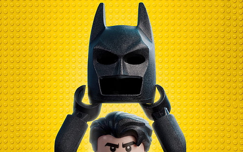 The Lego Batman Movie, Movies, Hollywood Movies, hollywood, żółty, batman, tło, 2017, Tapety HD HD wallpaper