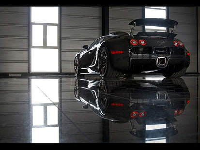Кола, готина, черни коли, отражение, кола, готина, черни коли, отражение, HD тапет HD wallpaper