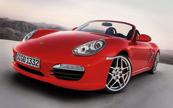Auto, rote Autos, Porsche, Fahrzeug, Porsche Boxster, HD-Hintergrundbild