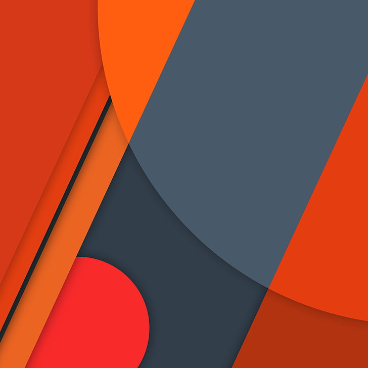 วอลล์เปเปอร์นามธรรมสีส้มและสีเทาเส้นสีแดงสีเทารอบพื้นผิวรูปไข่วัสดุ, วอลล์เปเปอร์ HD
