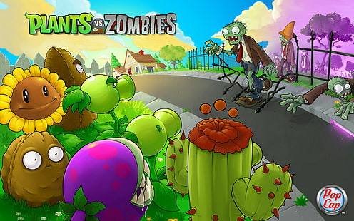 Plants Vs. Zombie, rośliny, zombie, Tapety HD HD wallpaper