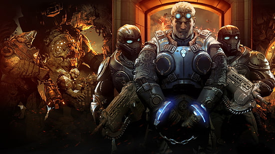 игровой плакат, Gears of War, видеоигры, Gears of War: Judgment, HD обои HD wallpaper