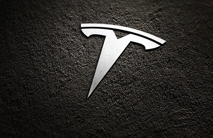 логотип, Тесла Моторс, HD обои